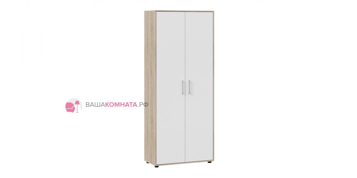 Шкаф комбинированный "Витра" (тип 1) 0,75 м - Дуб сонома/Белый ясень - купить по цене 9790 ₽ в Тольятти